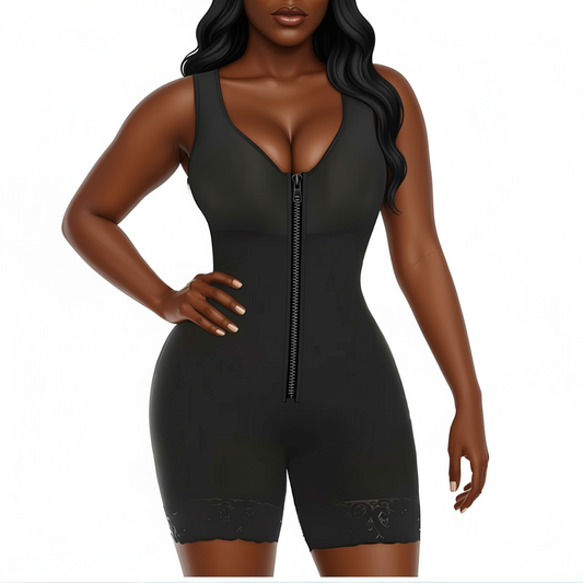 Full-Coverage Waist Trainer Bodysuit